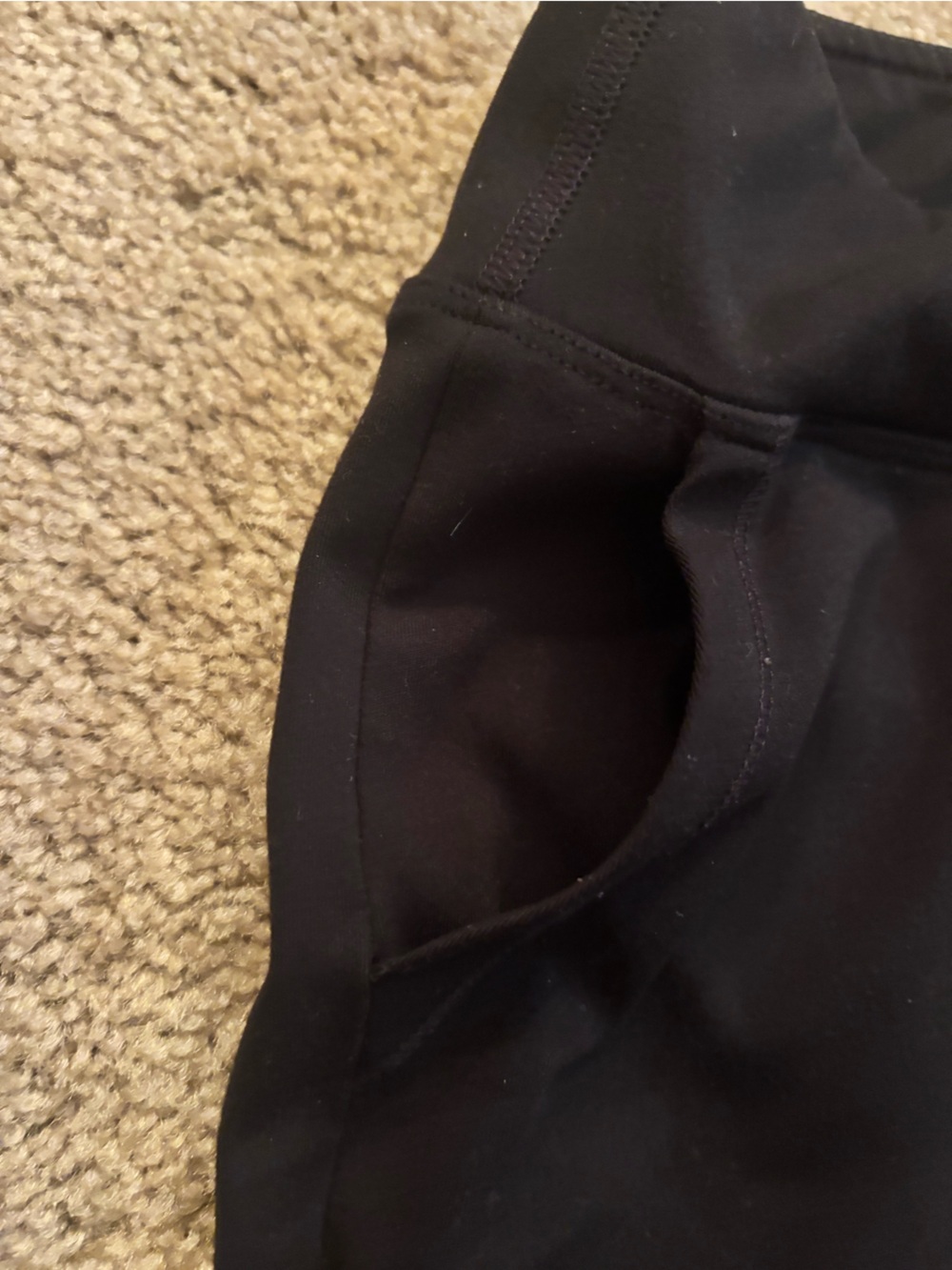 Black Activewear bell bottom leggings - girls age 8-10